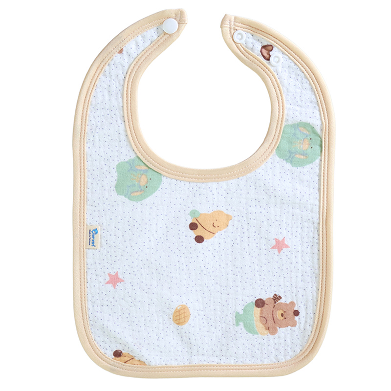Set 2 yếm ăn cho bé muslin TOP KIDS (từ 0 tháng) - Mẫu ngẫu nhiên 4