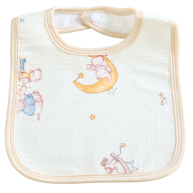 Set 2 yếm ăn cho bé muslin TOP KIDS (từ 0 tháng) - Mẫu ngẫu nhiên 6