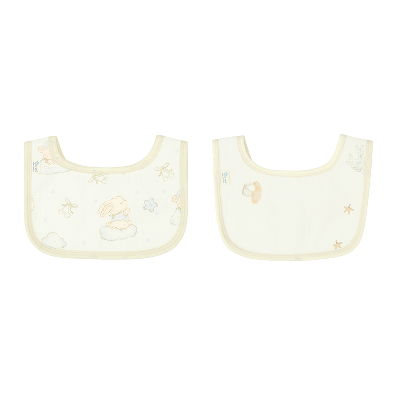 Set 2 yếm ăn cho bé muslin TOP KIDS (từ 0 tháng) - Mẫu ngẫu nhiên 8
