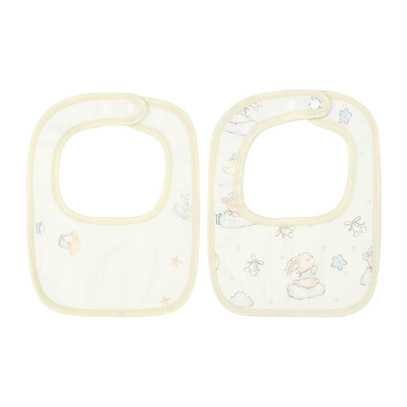 Set 2 yếm ăn cho bé muslin TOP KIDS (từ 0 tháng) - Mẫu ngẫu nhiên 9