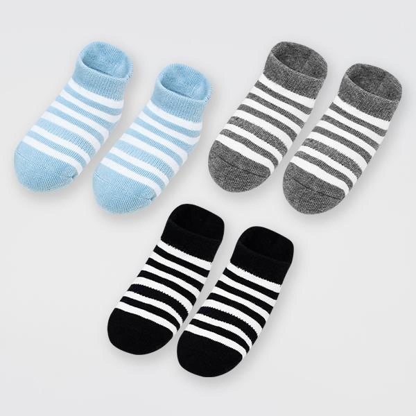 Set 3 tất sơ sinh cổ ngắn Ualarogo UR856 - Giao màu ngẫu nhiên - AVAKids.com