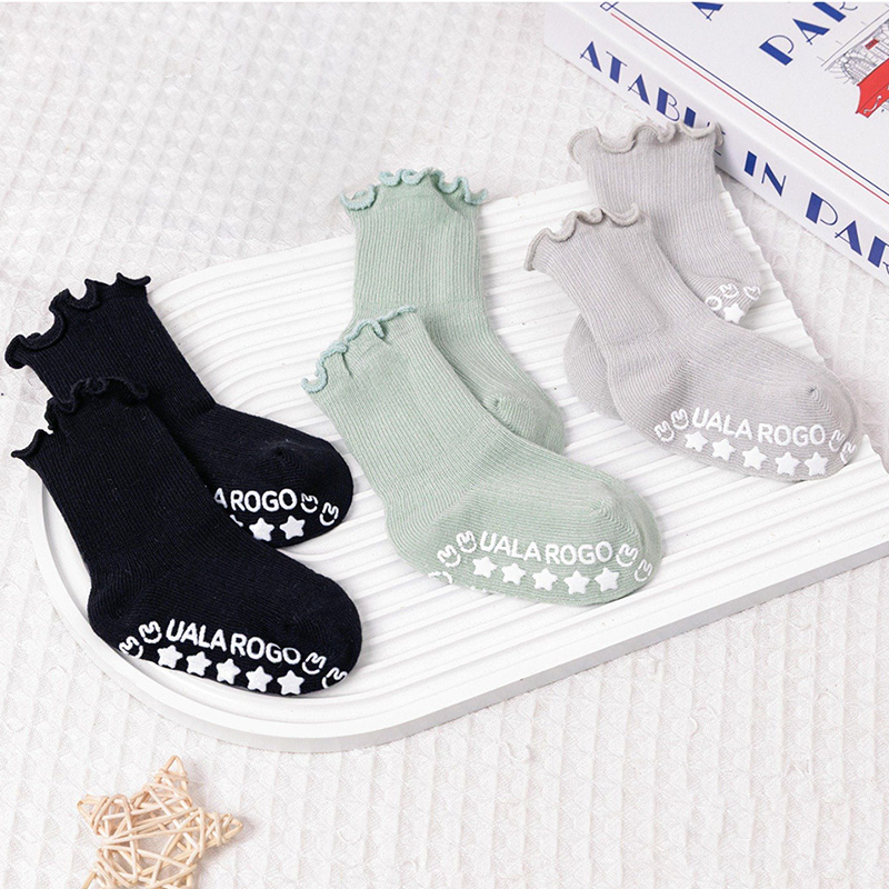 Set 3 tất sơ sinh cổ cao Ualarogo UR859 cổ bèo - Giao màu ngẫu nhiên 8