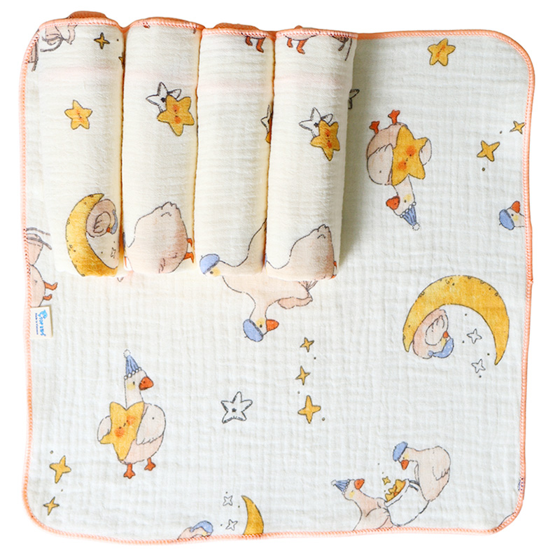 Set 5 cái khăn sữa cotton TOP KIDS 4 lớp 30x30 cm - Màu ngẫu nhiên 3