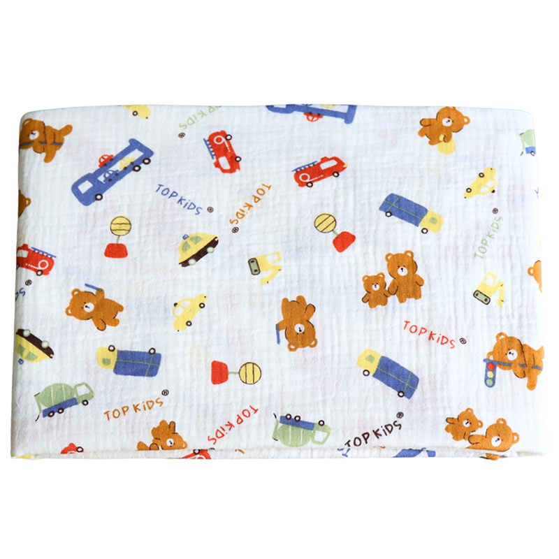Set 5 cái khăn sữa cotton TOP KIDS 2 lớp 30x30 cm - Màu ngẫu nhiên 13
