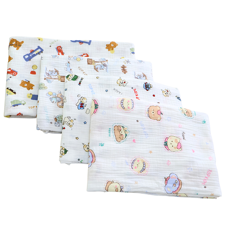 Set 5 cái khăn sữa cotton TOP KIDS 2 lớp 30x30 cm - Màu ngẫu nhiên 6