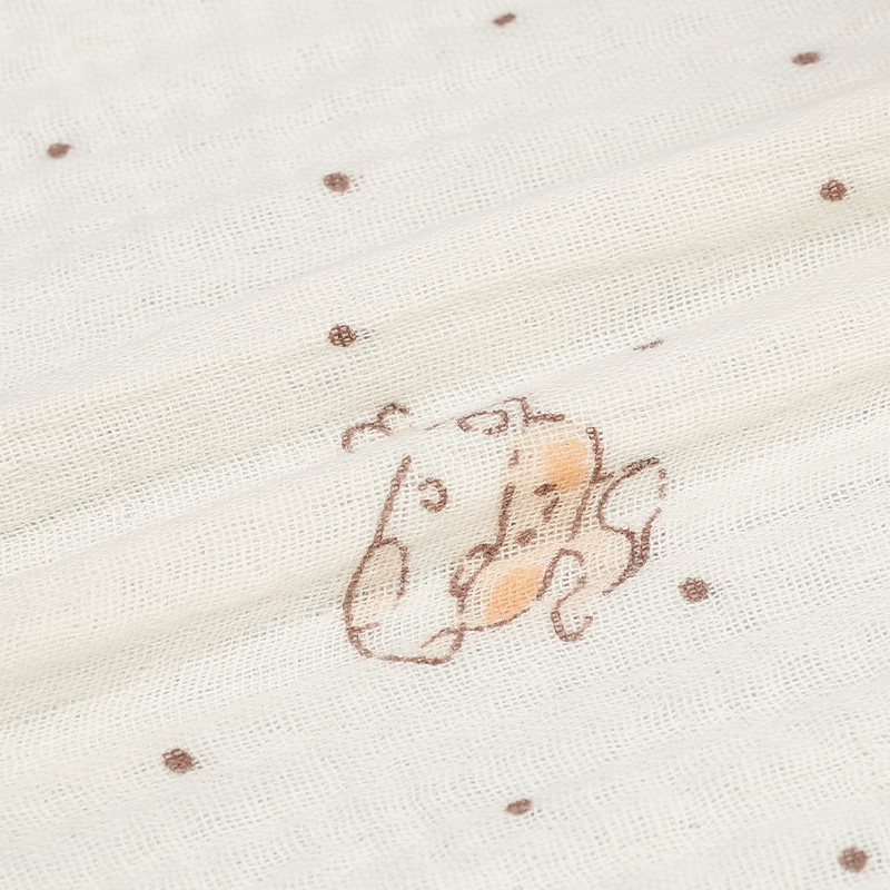 Set 5 cái khăn sữa cotton TOP KIDS 2 lớp 25x25 cm - Hoạ tiết ngẫu nhiên 17