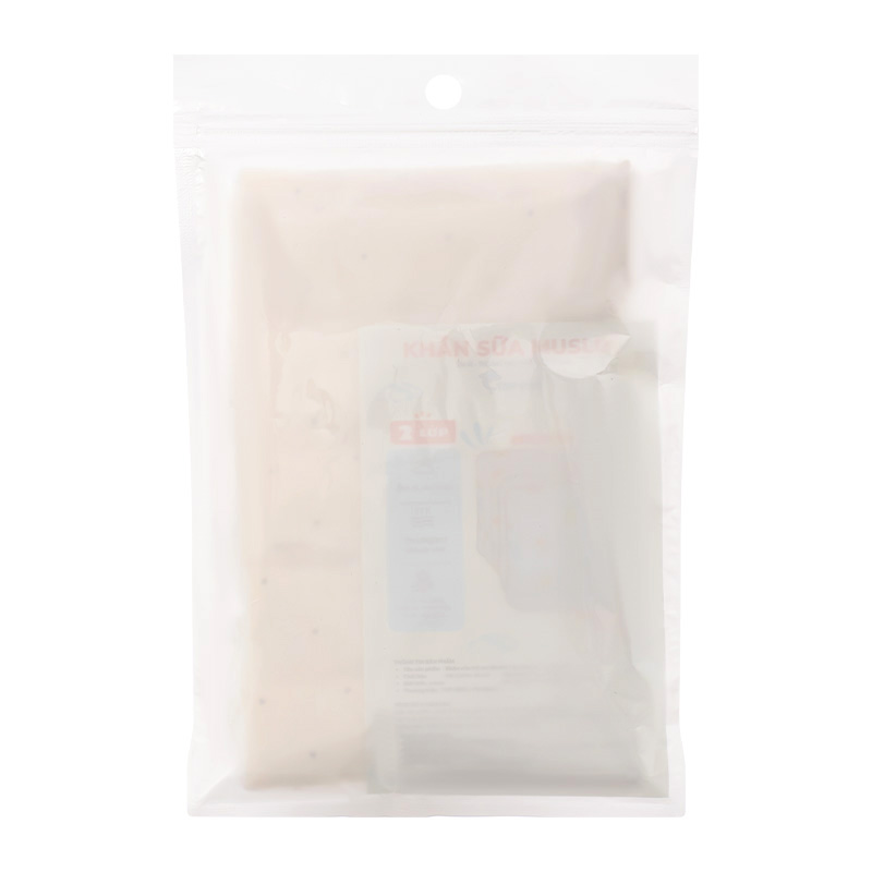 Set 5 cái khăn sữa cotton TOP KIDS 2 lớp 25x25 cm - Hoạ tiết ngẫu nhiên 20