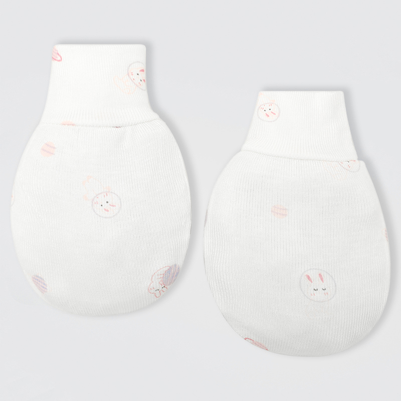 Set nón, bao tay bao chân in hình Lullaby NH728C màu trắng (0 - 3 tháng) 5