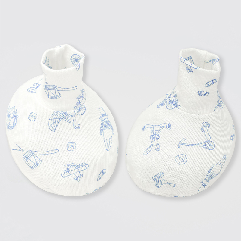 Set nón, bao tay bao chân in hình Lullaby NH728C màu trắng (0 - 3 tháng) 19