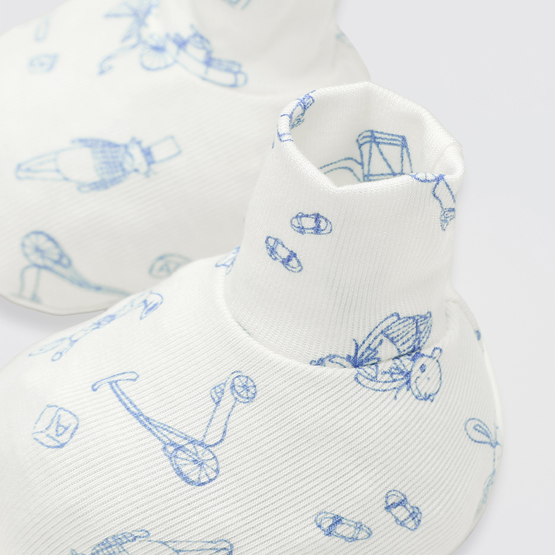 Set nón, bao tay bao chân in hình Lullaby NH728C màu trắng (0 - 3 tháng) 21