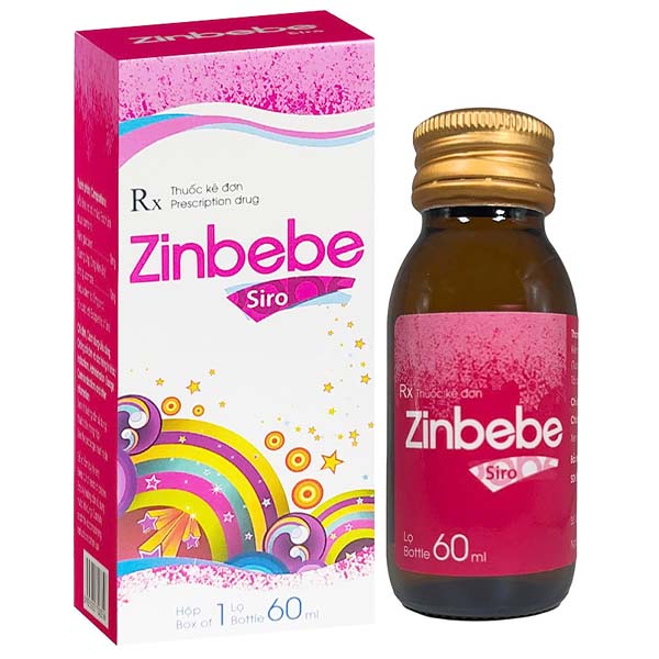 Siro Zinbebe bổ sung và dự phòng thiếu kẽm