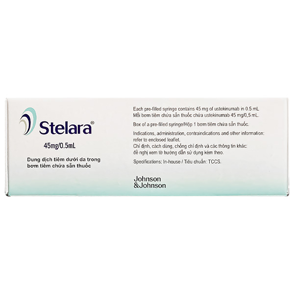 Dung dịch tiêm Stelara 45mg/0,5ml trị các bệnh vảy nến, Crohn