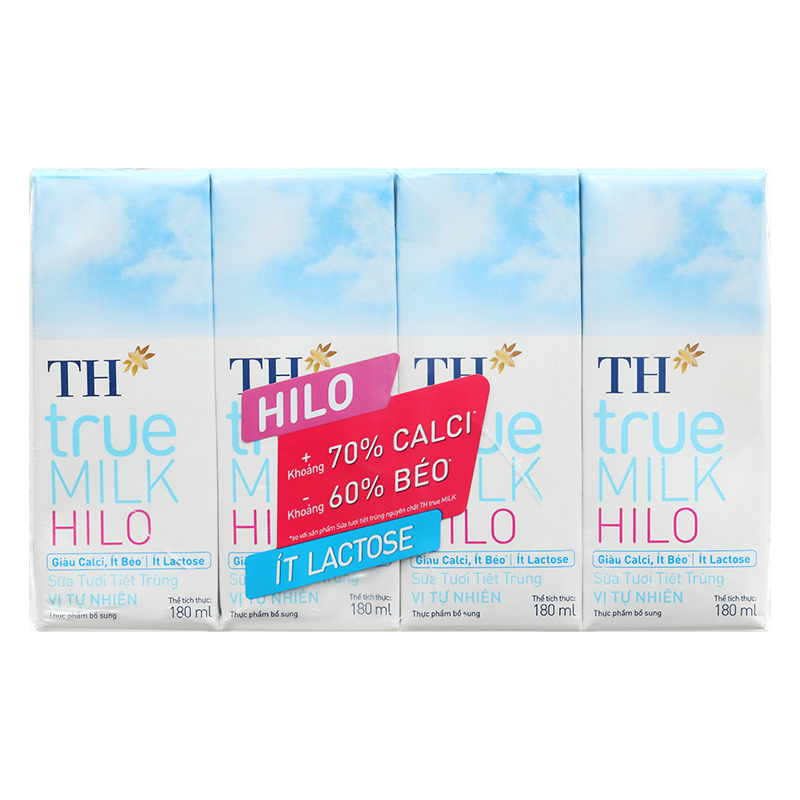 Thùng 48 hộp sữa tươi tiệt trùng TH true MILK Hilo không đường 180 ml (từ 1 tuổi) 19