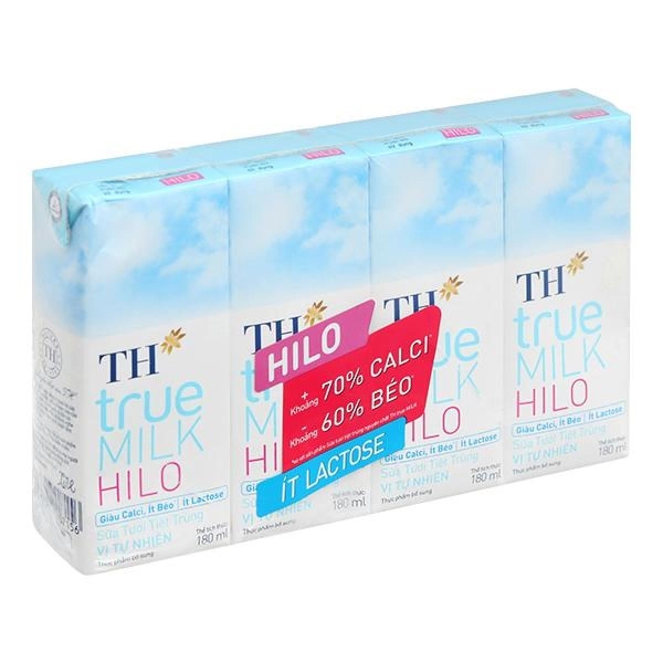 Thùng sữa tươi TH true MILK Hilo 180ml 48 hộp giá ưu đãi - AVAKids.com