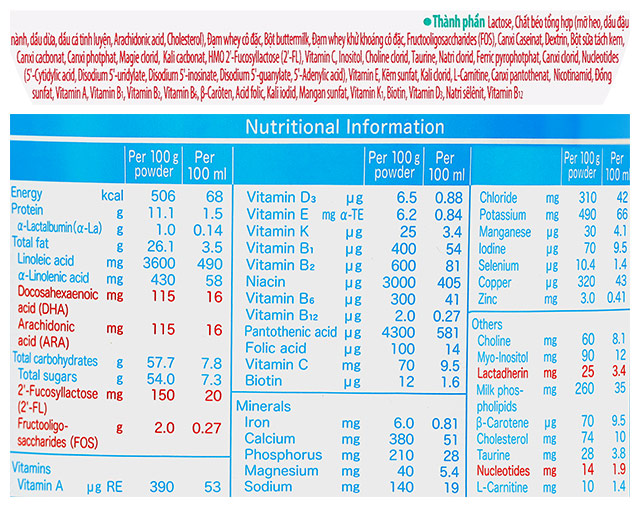 TPDD sữa bột Meiji Infant Formula Premium