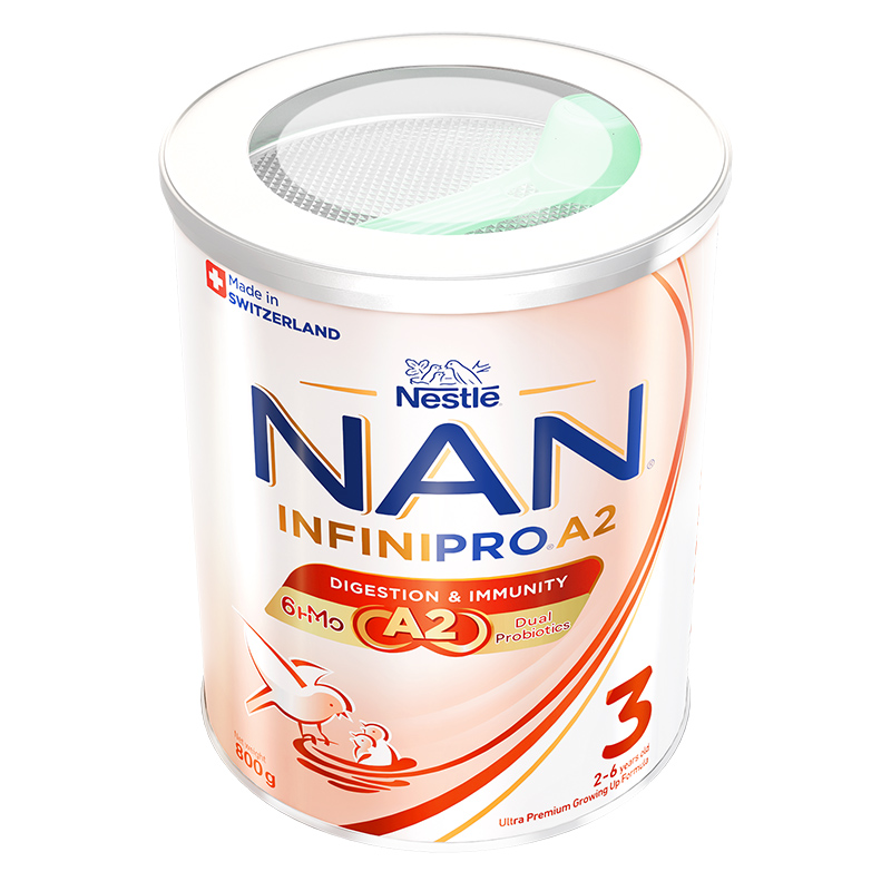 Combo 2 sữa bột NAN InfiniPro A2 6HMO số 3 (đạm quý A2) 800g (2 - 6 tuổi) 22