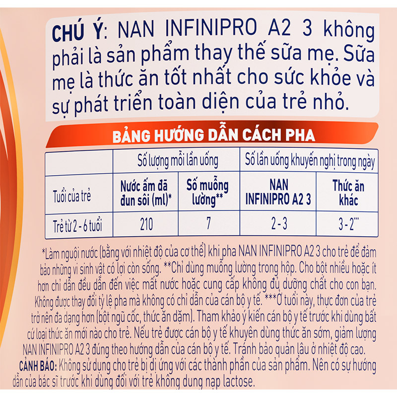Combo 2 sữa bột NAN InfiniPro A2 6HMO số 3 (đạm quý A2) 800g (2 - 6 tuổi) 26