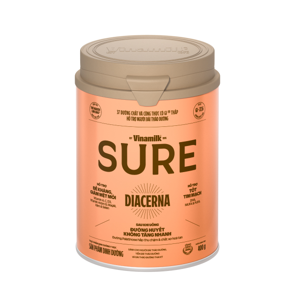 Sữa bột người lớn Vinamilk Sure Diacerna vị tự nhiên 400g - AVAKids.com