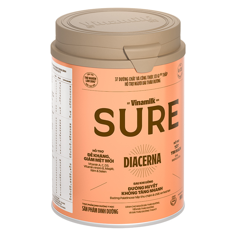 Sữa bột người lớn Vinamilk Sure Diacerna vị tự nhiên 400g 14
