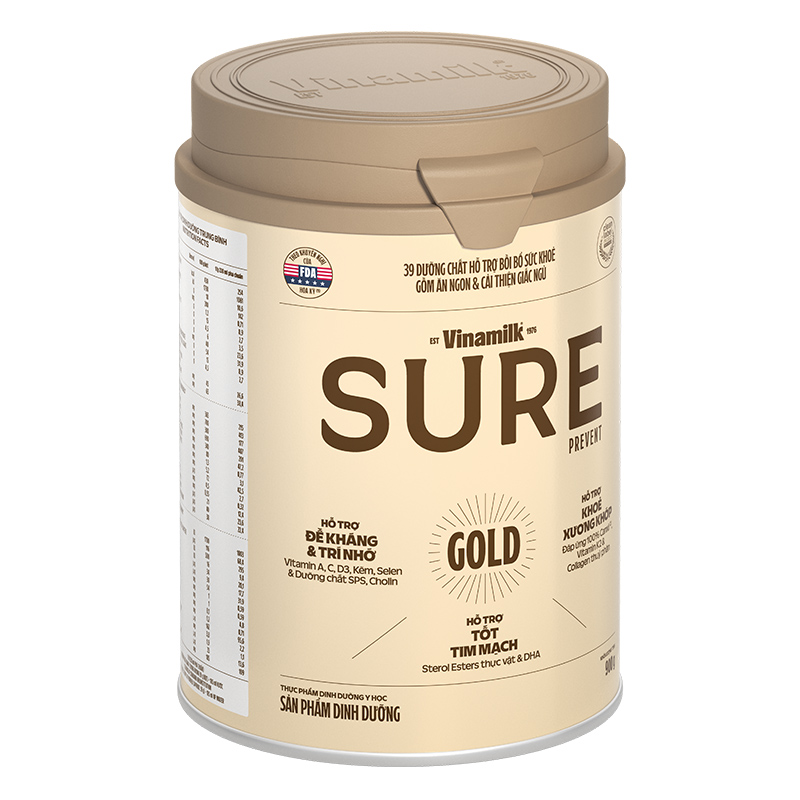 Sữa bột người lớn Vinamilk Sure Prevent Gold hương tự nhiên 400g 14