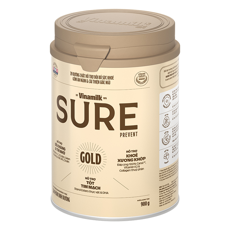 Sữa bột người lớn Vinamilk Sure Prevent Gold hương tự nhiên 400g 15