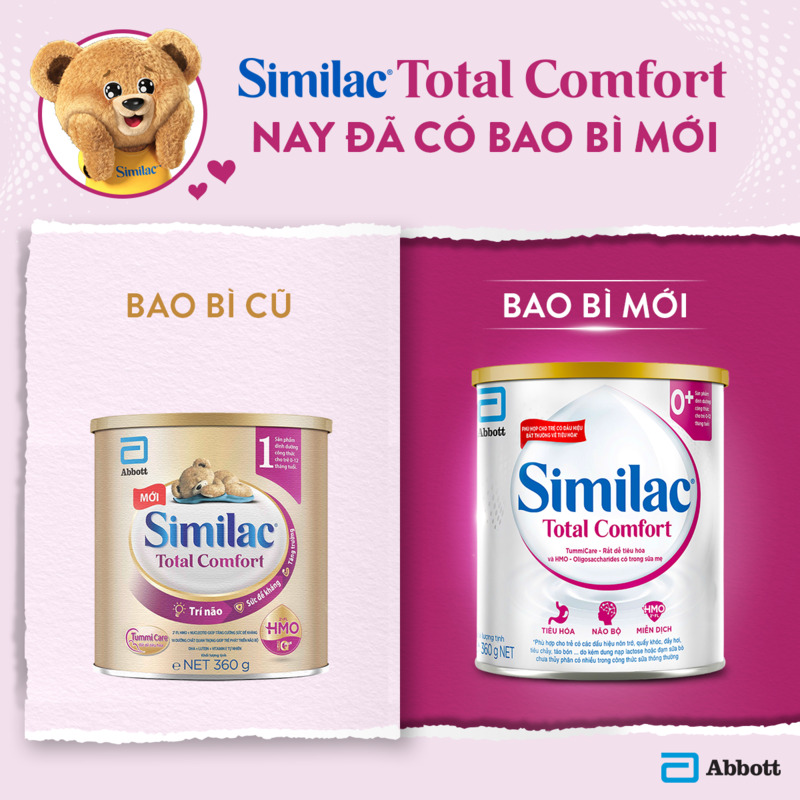 Sữa bột Similac Total Comfort 0+ 360g (0 - 12 tháng) dành cho trẻ không dung nạp đường lactose 10