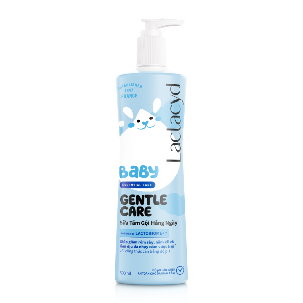 Combo 2 sữa tắm & gội 2in1 cho bé Lactacyd Gentle Care hương dịu nhẹ 500 ml (mọi độ tuổi) chính hãng - AVAKids.com