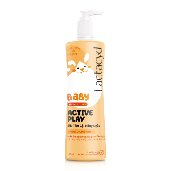 Sữa tắm & gội 2in1 cho bé Lactacyd Active Play - Giao bao bì ngẫu nhiên
