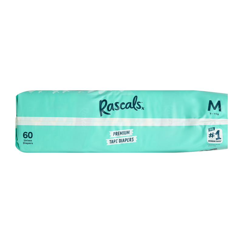 Tã dán Rascals size M 60 miếng (6 - 11 kg) - Giao bao bì ngẫu nhiên 6