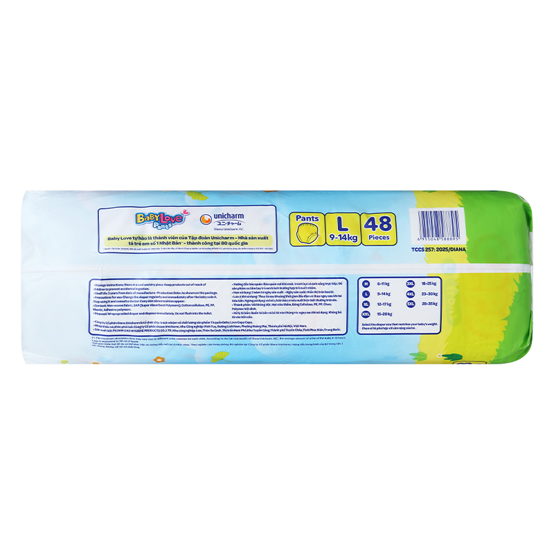 Tã quần BabyLove Capycapy size L 48 miếng (9 - 14 kg) 4