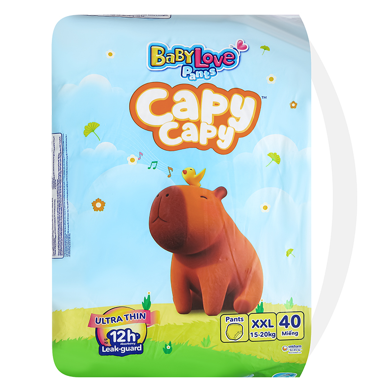 Tã quần BabyLove Capycapy size L 48 miếng (9 - 14 kg) 41