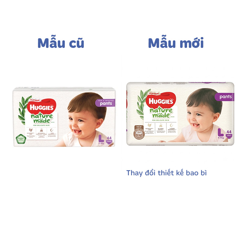 Tã quần Huggies Platinum nature made siêu cao cấp size XXL 26 miếng (Trên 15 kg) - Giao bao bì ngẫu nhiên 35