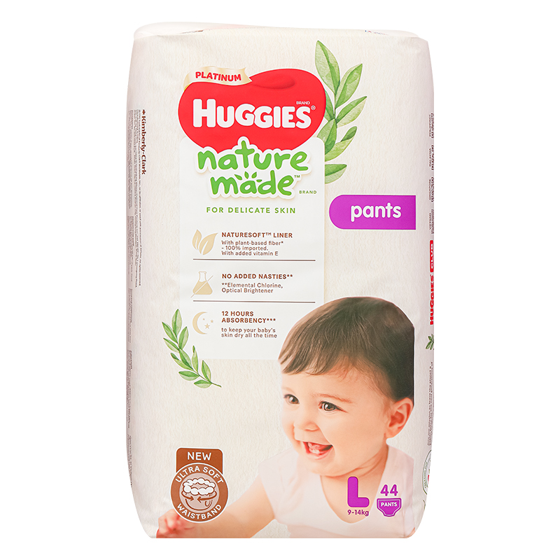 Tã quần Huggies Platinum nature made siêu cao cấp size XXL 26 miếng (Trên 15 kg) - Giao bao bì ngẫu nhiên 36
