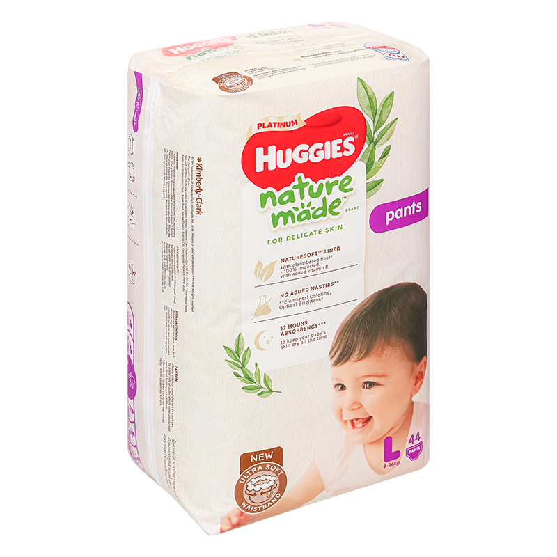 Tã quần Huggies Platinum nature made siêu cao cấp size XXL 26 miếng (Trên 15 kg) - Giao bao bì ngẫu nhiên 37