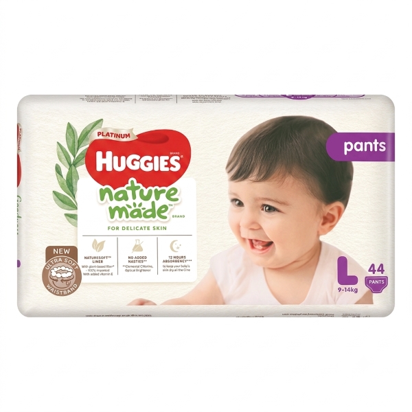 Tã quần Huggies Platinum nature made size L