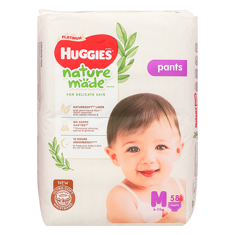 Tã quần Huggies Platinum nature made siêu cao cấp size XXL 26 miếng (Trên 15 kg) - Giao bao bì ngẫu nhiên 19