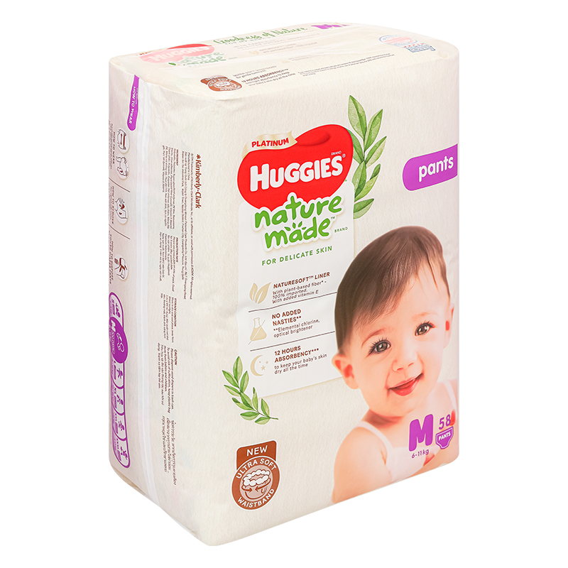 Tã quần Huggies Platinum nature made siêu cao cấp size XXL 26 miếng (Trên 15 kg) - Giao bao bì ngẫu nhiên 20