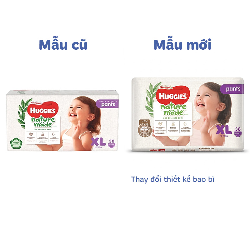Tã quần Huggies Platinum nature made siêu cao cấp size XXL 26 miếng (Trên 15 kg) - Giao bao bì ngẫu nhiên 52