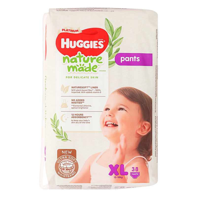 Tã quần Huggies Platinum nature made siêu cao cấp size XXL 26 miếng (Trên 15 kg) - Giao bao bì ngẫu nhiên 53