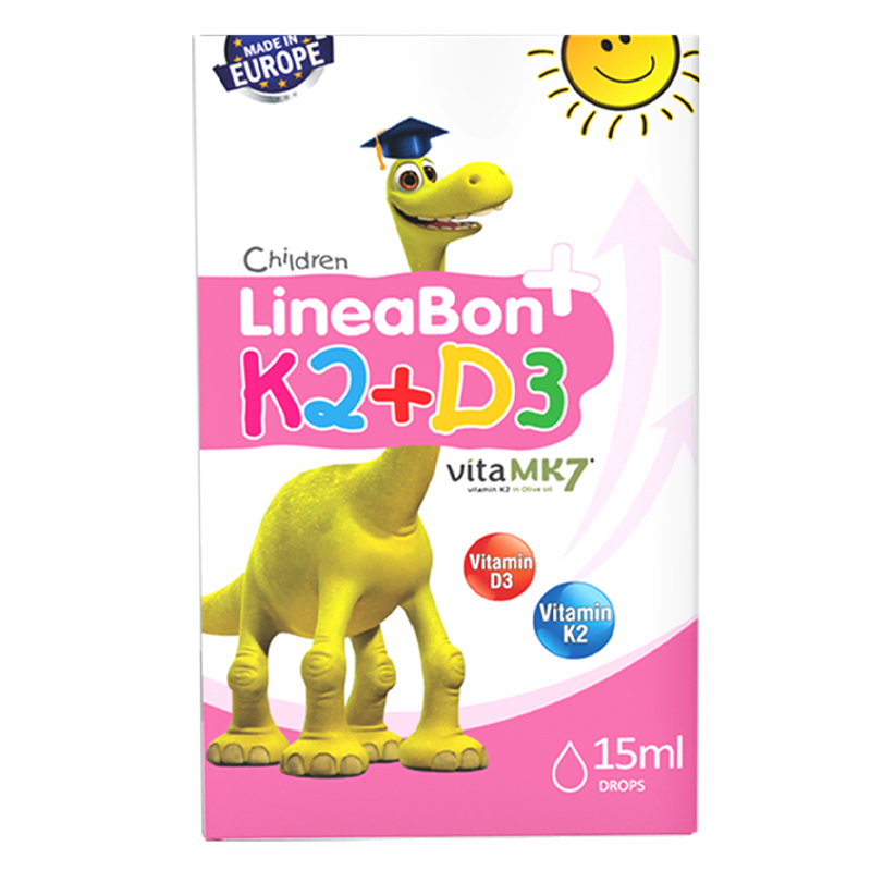 Combo 2 hộp LineaBon K2+D3 Plus hỗ trợ hấp thu canxi, 15 ml dạng nhỏ giọt (từ 0 tháng) 9