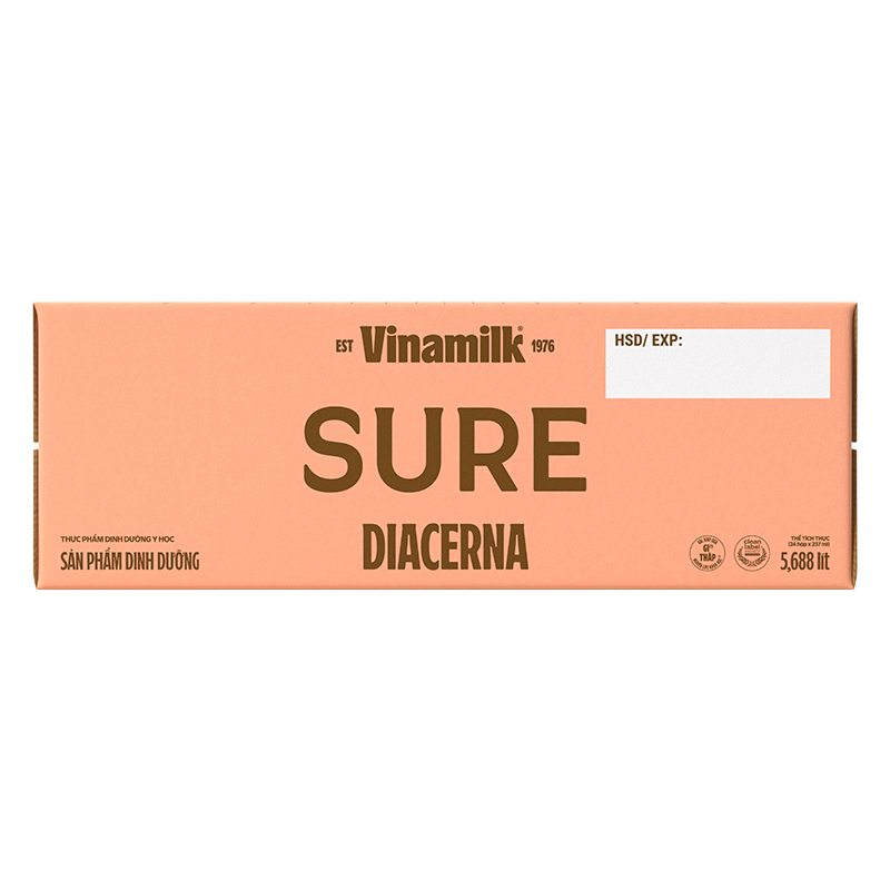 Thùng 24 sữa nước dinh dưỡng người lớn Vinamilk Sure Dicerna hương tự nhiên 237ml 3