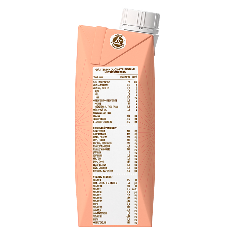 Thùng 24 sữa nước dinh dưỡng người lớn Vinamilk Sure Dicerna hương tự nhiên 237ml 10