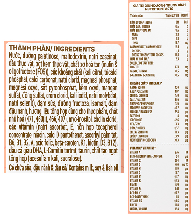 Thùng 24 sữa nước dinh dưỡng người lớn Vinamilk Sure Dicerna hương tự nhiên 237ml - TPDD