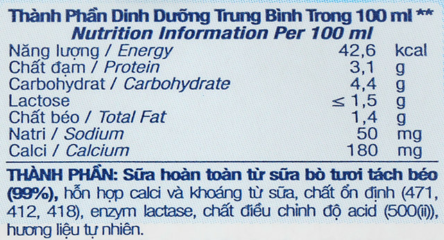 TPDD thùng 48 hộp sữa tươi tiệt trùng TH true MILK Hilo không đường