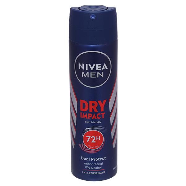 Xịt khử mùi Nivea Men Dry Impact cho nam