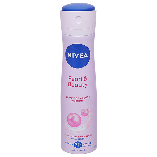 Xịt khử mùi Nivea Pearl & Beauty khử mùi, ngăn mồ hôi 72h