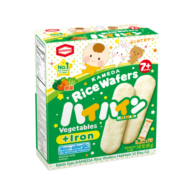 Bánh gạo ăn dặm HaiHain nguyên vị 40g (từ 7 tháng) - AVAKids.com