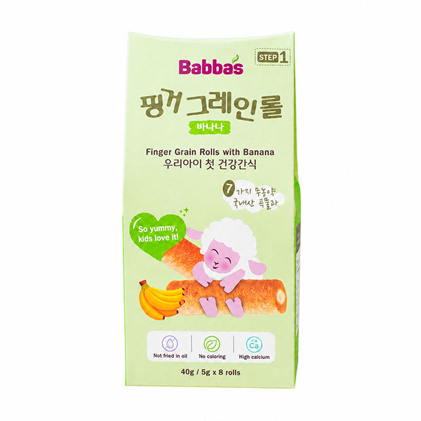 Bánh ngũ cốc ăn dặm Babba's vị dâu, việt quất hộp 40g (từ 8 tháng) - AVAKids.com