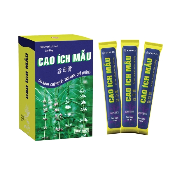 Cao lỏng Cao Ích Mẫu trị kinh nguyệt không đều, đau bụng kinh