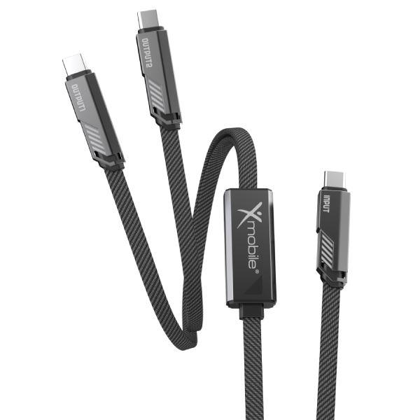 Cáp sạc nhanh và truyền dữ liệu 2 đầu 1.5m Xmobile DR-T19